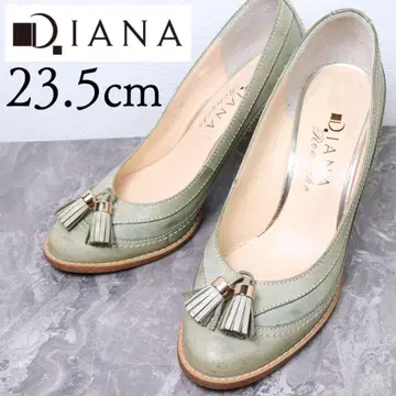 DIANA 다이애나 23.5 태슬 펌프스 가죽 그린 그린