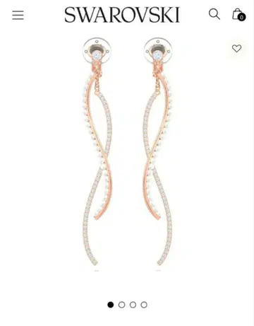 새상품 SWAROVSKI Major 펄 귀찌 스와로브스키