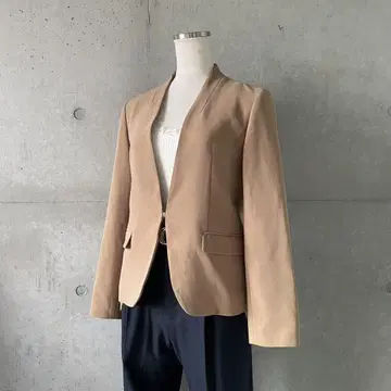알아바일 allureville 노카라 자켓 브라운 사이즈 1