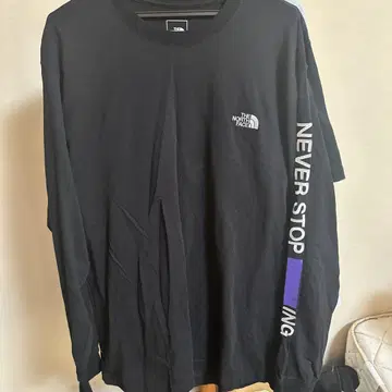 THE NORTH FACE 블랙 긴팔 티셔츠 2XL