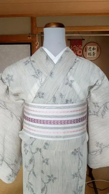 여름 기모노 린넨 기장 146 화장 63