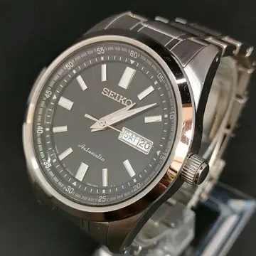 컨디션 최상 SEIKO 세이코 블랙 실버 오토매틱 남성용 시계 남성용