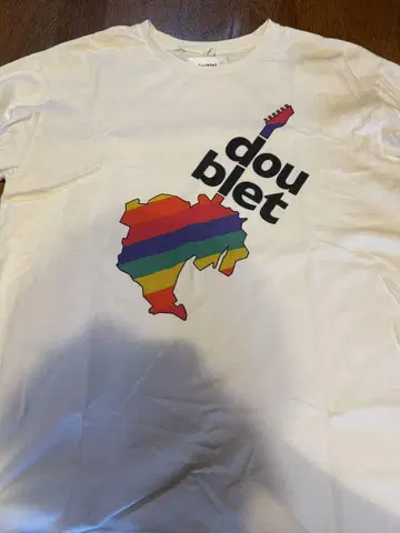 doublet 레인보우 맵 티셔츠