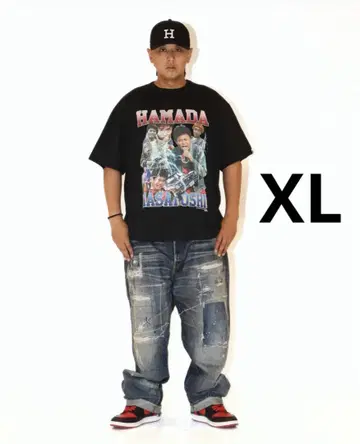 SAPEur 사풀 하마다 마코토 티셔츠 블랙 XL