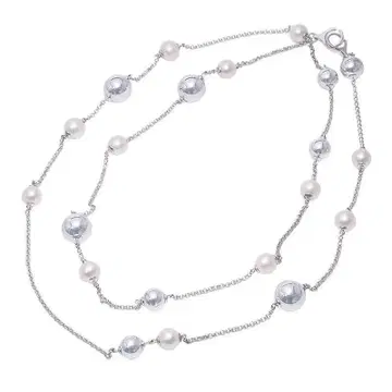 조지 젠슨 GEORG JENSEN 스피어 롱 펄 목걸이