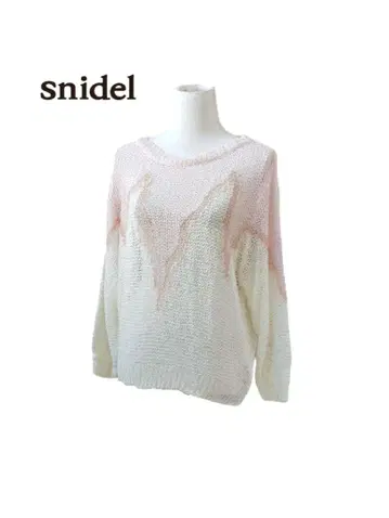 미사용 snidel 스나이델 그라데이션 시어 썸머 니트 긴팔