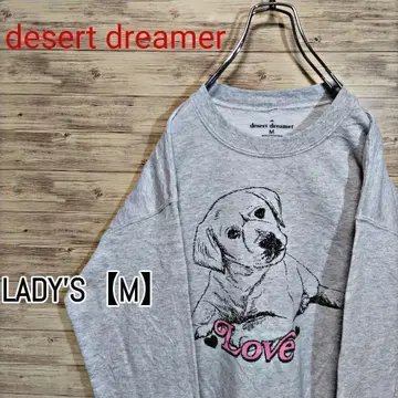 W114 desert dreamer 프린트 맨투맨 [M] 화이트 그레이