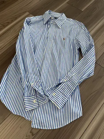 Ralph Lauren 스트라이프 긴팔 블라우스