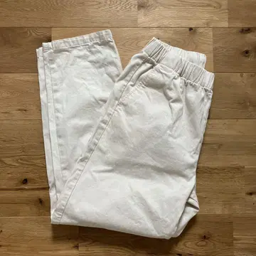 무인양품 신사 세탁 데님 이지 팬츠 베이지 남성용 S