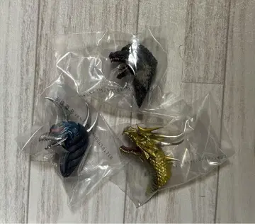 제일복권 고질라 몬스터 헤드 마그넷 3개 세트 가이간 킹기도라