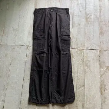 휴스턴 카고 팬츠 S 블랙 립스탑 밀리터리 팬츠