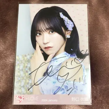 노구치 이오리 자필 요리 브로마이드 멘카라 6주년 이코러브 =LOVE