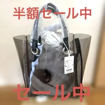 그레이 PVC 토트백 사이즈 F