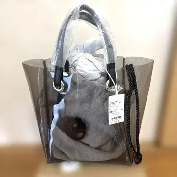 그레이 PVC 토트백 사이즈 F