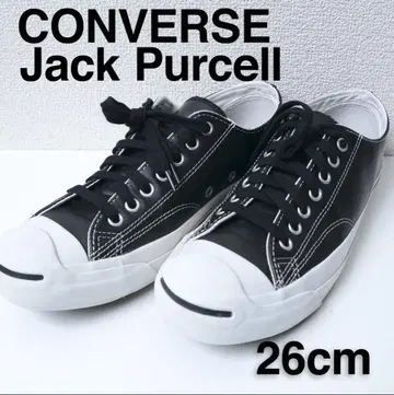 CONVERSE 컨버스 잭 파셀 블랙 가죽 26cm 새상품급
