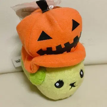 콩 시바 마스코트 봉제 인형 할로윈 호박 모자 봉제 인형