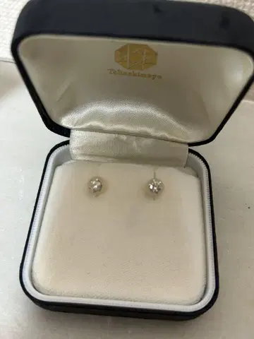 pt 다이아몬드 귀걸이