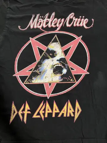 Motley Crue Def Leppard 2022 밴드 티셔츠