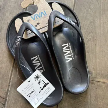 VIVA! 비바 아일랜드 비치 샌들 블랙 검정 24cm