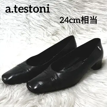 아테스토니 펌프스 로우 힐 24cm 블랙 포멀 블랙 신발