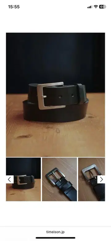 Time is on HOGATA 스퀘어 버클 벨트 80