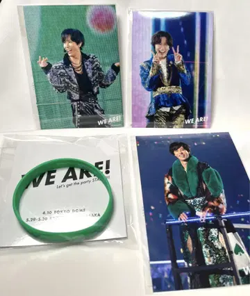 WE ARE! [그린] 러버 밴드 & 아베 료헤이 라이브 사진 3장 세트