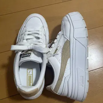 푸마 플랫폼 스니커즈 화이트