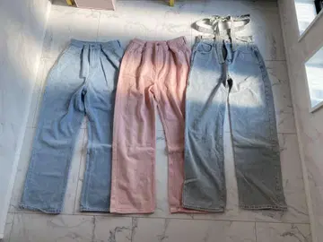 변형 데님 팬츠 3개 세트