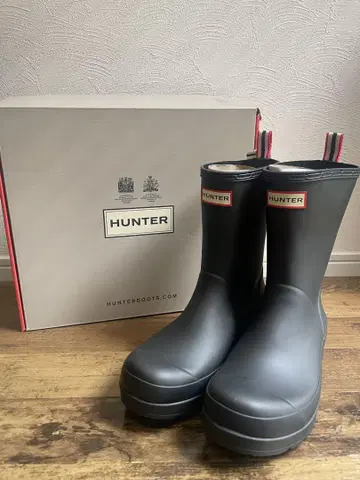 HUNTER 블랙 레인부츠 장화