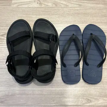 Teva 블랙 허리케인 샌들 & REEF 비치 샌들