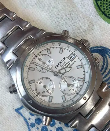 D6316 알바 ROOX 남성용 크로노그래프 쿼츠 새상품 배터리 새상품급
