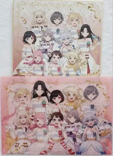BanG Dream! 애니메이트 클리어 파일 기념 색지 2개 세트