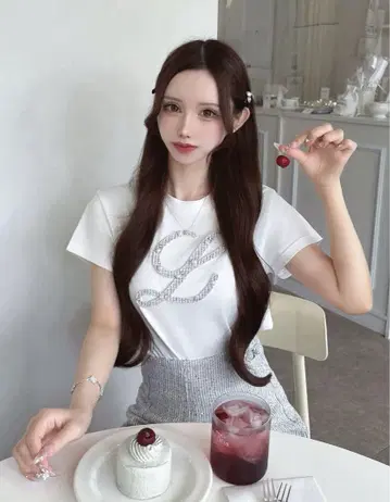 루미뇽 Lumignon tweed bijou lumi T 그레이