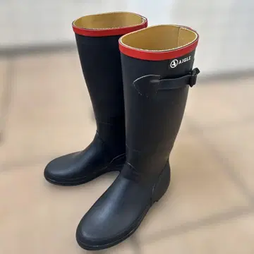 AIGLE 에글 샹타벨 38 롱 레인부츠 네이비