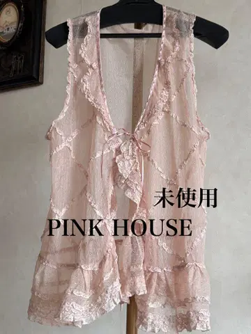 PINK HOUSE 플라워 도트 튤 레이스 피코 프리르 베스트