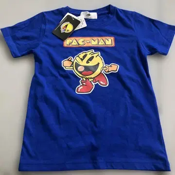 PAC-MAN 캐릭터 티셔츠 파랑 130