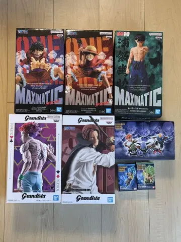 MAXIMATIC & Grandista 피규어 5종 세트, 광고판 2종