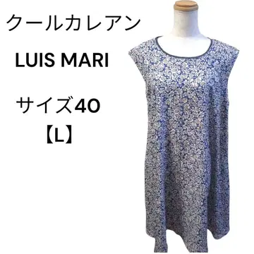 쿨 카레안 LUIS MARI 꽃무늬 슬리브리스 원피스 루이 마리 40