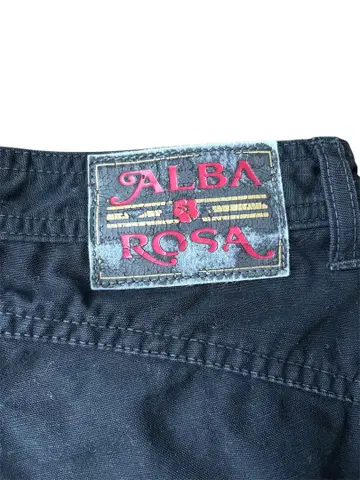 ALBA ROSA 알바 로사 블랙 하프 팬츠 y2k 헤이세이 갸루