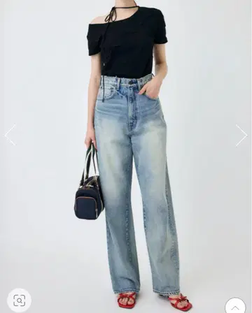 moussy HW DAMAGE LOOSE STRAIGHT 데님 24