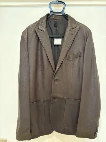 Tagliatore 다크 브라운 가죽 자켓