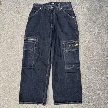 XLARGE 다크 데님 카고 팬츠