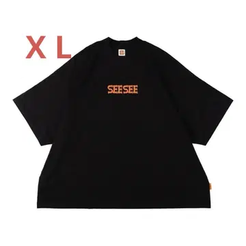 SEE SEE 오버 사이즈 티셔츠 블랙