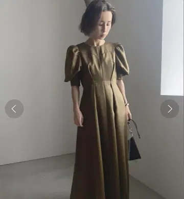 퍼프 슬리브 플레어 드레스 PUFF SLEEVE FLARED DRESS