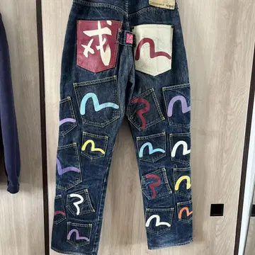 (레어) 레어 EVISU 메니 포켓 청바지
