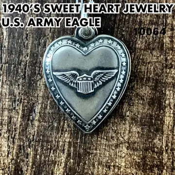 스위트하트 주얼리 US ARMY 실버 빈티지 목걸이 NAVY