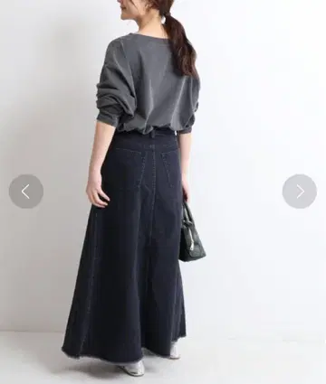 새상품 LE DENIM 플레어 컷오프 스커트
