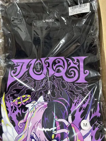 스트 6 Juri x Amaki Pururu 티셔츠 M 블랙