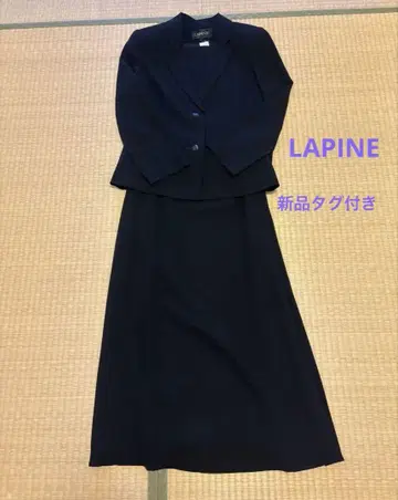 택 포함 새상품 LAPINE 라핀 블랙 포멀 스커트 수트
