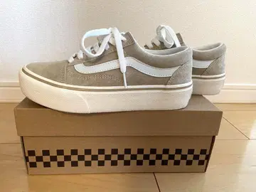 Vans 플랫폼 스니커즈 베이지